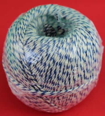 Wurstgarn blau / weiß 200 g Knäuel